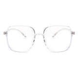 B1013 - Square Large Oversize Blue Light Blocker Fashion Glasses