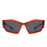 HS1181 - Futuristic Rectangle Geometric Chunky Square Fashion Wholesale Sunglasses