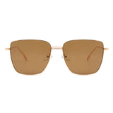 HJ2028 - Women Square Metal Oversize Fashion Sunglasses