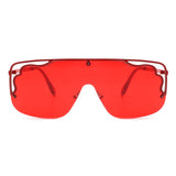 HJ3006 - Square Half Frame Irregular Fashion Sunglasses