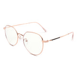 BJ2001 - Circle Geometric Round Metal Blue Light Blocker Glasses