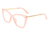 HBJ2011 - Women Square High Pointed Cat Eye Blue Light Blocker Glasses