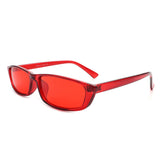 S11781 - Rectangle Retro Slim Narrow Vintage Sunglasses
