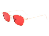 J2016 - Retro Square Vintage Metal Horn Rimmed Fashion Wholesale Sunglasses