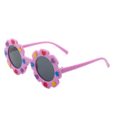 HK2019 - Children Junior Round Circle Cute Heart Kids Wholesale Sunglasses