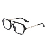 HS1099 - Retro Square Brow-Bar Fashion Aviator Style Vintage Sunglasses