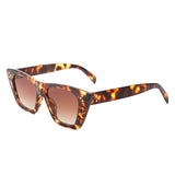 HS1143 - Women Retro Cat Eye Fashion Square Sunglasses