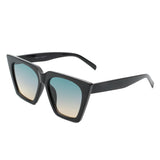 S1202 - Women Cat Eye Retro Oversize Fashion Square Sunglasses
