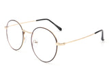 HBJ2016 - Classic Round Circle Metal Blue Light Fashion Glasses