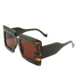 HS2118 - Fashion Square Flat Top Oversize Women Wholesale Sunglasses