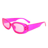 HS18063 - Retro Rectangle Vintage Small Square Fashion Sunglasses