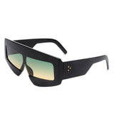 HS2131 - Rectangle Chunky Oversize Square Tinted Flat Top Wholesale Sunglasses