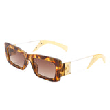 HS2073 - Retro Rectangle Narrow Fashion Slim Vintage Square Sunglasses