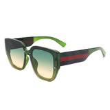 HS2123 - Women Square Tinted Oversize Chunky Fashion Wholesale Sunglasses