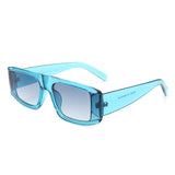 HS1040-1 - Rectangle Vintage Flat Top Retro Fashion Sunglasses