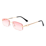 HW3013-1 - Rectangle Classic Narrow Vintage Fashion Tinted Retro Sunglasses