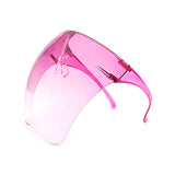 HW1001-1 - Women Protective Face Shield Full Cover Anti-Fog Futuristic Visor Goggle Sunglasses