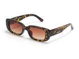 S1158 - Rectangle Narrow Fashion Vintage Slim Retro Sunglasses