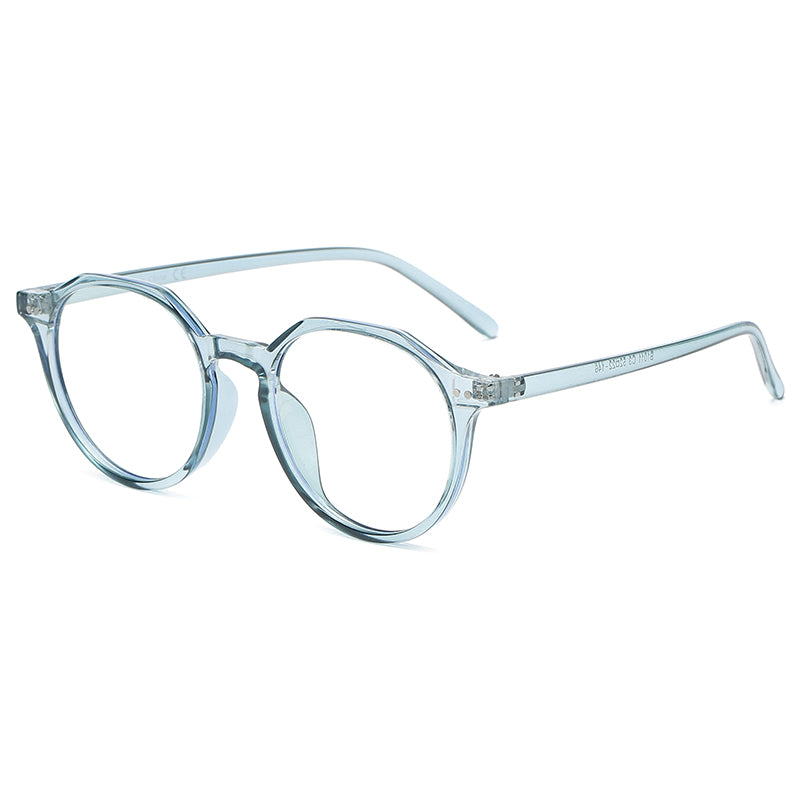 B1011 - Classic Circle Round Blue Light Blocker Fashion Glasses - Iris Fashion