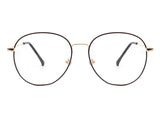 HBJ2015 - Circle Round Metal Blue Light Blocker Glasses