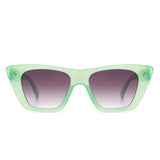 HS1143 - Women Retro Cat Eye Fashion Square Sunglasses