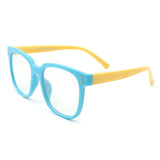 HK1013 - Kids Square Oversize Children Blue Light Blocking Glasses