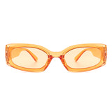 HS18063 - Retro Rectangle Vintage Small Square Fashion Sunglasses