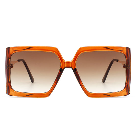 HS2062 - Women Oversize Retro Square Large Fashion Sunglasses