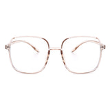 B1013 - Square Large Oversize Blue Light Blocker Fashion Glasses