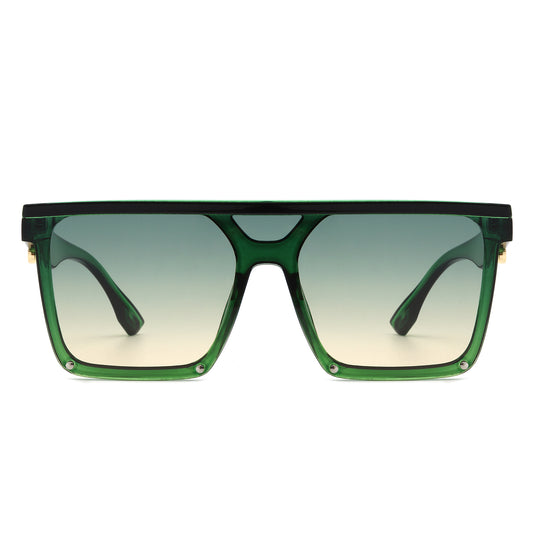 HS2137 - Square Flat Top Women Fashion Oversize Wholesale Sunglasses