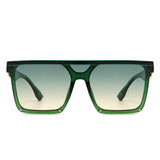 HS2137 - Square Flat Top Women Fashion Oversize Wholesale Sunglasses