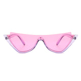 S1187 - Retro Half Frame Vintage Fashion Cat Eye Sunglasses