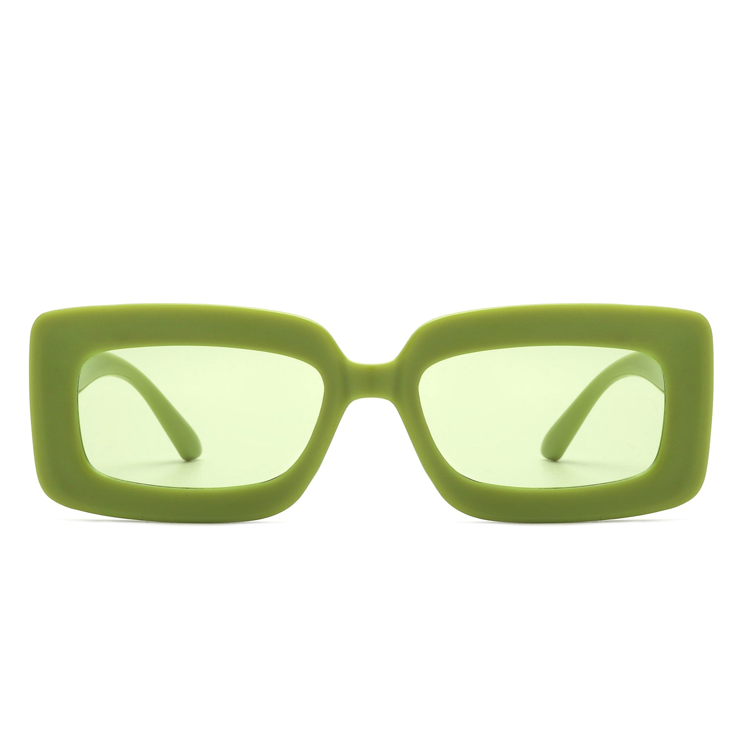 HS1196 - Rectangle Flat Lens Fashion Tinted Square Wholesale Sunglasses - Iris Fashion