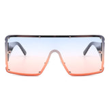 HJ3013 - Women Oversize Square Large Flat Top Fashion Sunglasses