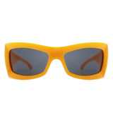 HS1189 - Square Retro Chunky Wrap Around Wholesale Sunglasses