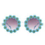 HK1027 - Girls Cute Daisy Flower Design Kids Children Wholesale Sunglasses