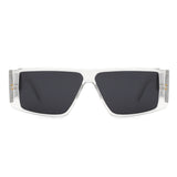 HS1047 - Square Retro Thick Frame Flat Top Rectangle Wholesale Sunglasses