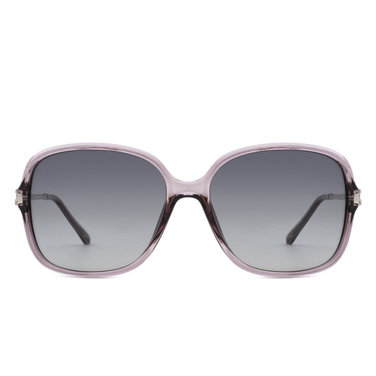 PT28042 - Women Classic Fashion Square Oversize Polarized Chic Sunglasses