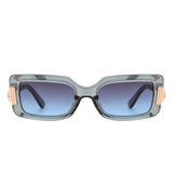 HS2117 - Women Chic Square Irregular Design Fashion Sunglasses