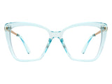 HBJ2011 - Women Square High Pointed Cat Eye Blue Light Blocker Glasses