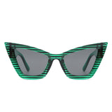 HS1206-1 - Retro Fashion Square High Pointed Cat Eye Wholesale Sunglasses