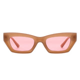 HS1128 - Rectangle Slim Retro Narrow Fashion Square Sunglasses