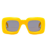 HK1032 - Flat Top Junior Colorful Square Kids Wholesale Sunglasses