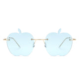 HW2011 - Rimless Apple Shape Party Frameless Tinted Sunglasses