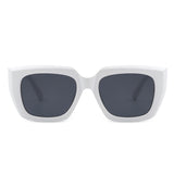 S1185 - Square Retro Flat Top Cat Eye Fashion Vintage Sunglasses