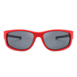 HKP1007 - Kids Rectangle Polarized Sports Wrap Children Sunglasses
