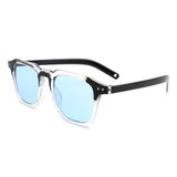 HS18058 - Retro Vintage Square Aviator Fashion Sunglasses