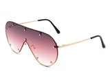 HW3006 - Retro Oversize Aviator Tinted Fashion Sunglasses