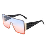 HJ3013 - Women Oversize Square Large Flat Top Fashion Sunglasses