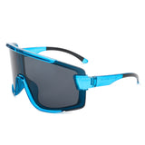 S2117 - Oversize Sporty Square Chunky Shield Sunglasses